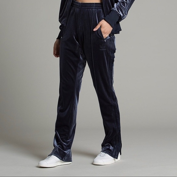 adidas velour track pants womens
